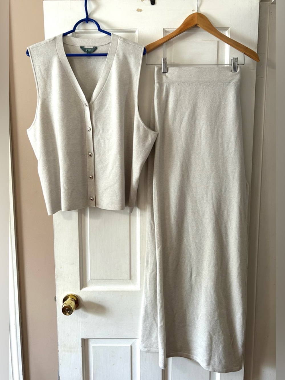 Terra & Sky Women's Plus Size Vest and Pants Outfit Set, 2-Piece, Size 3X